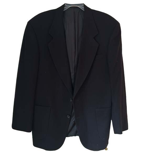 🌿Oscar de la Renta men’s Navy wool blazer, 40R🌿 - Picture 1 of 7